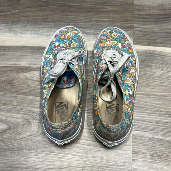 Vans off the Wall flowers & mushrooms unisex Mens size 7 / women’s size 8.5 - Picture 6 of 10